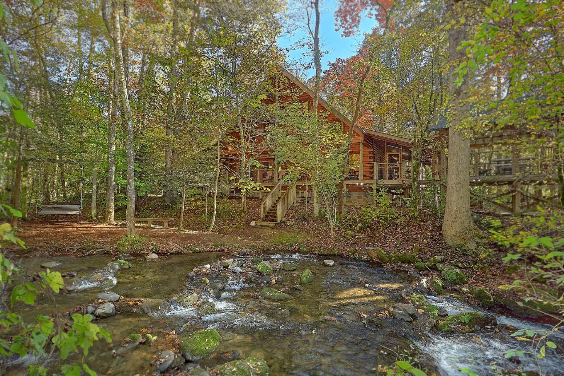 Creeksong Holiday Home Gatlinburg Eksteriør billede